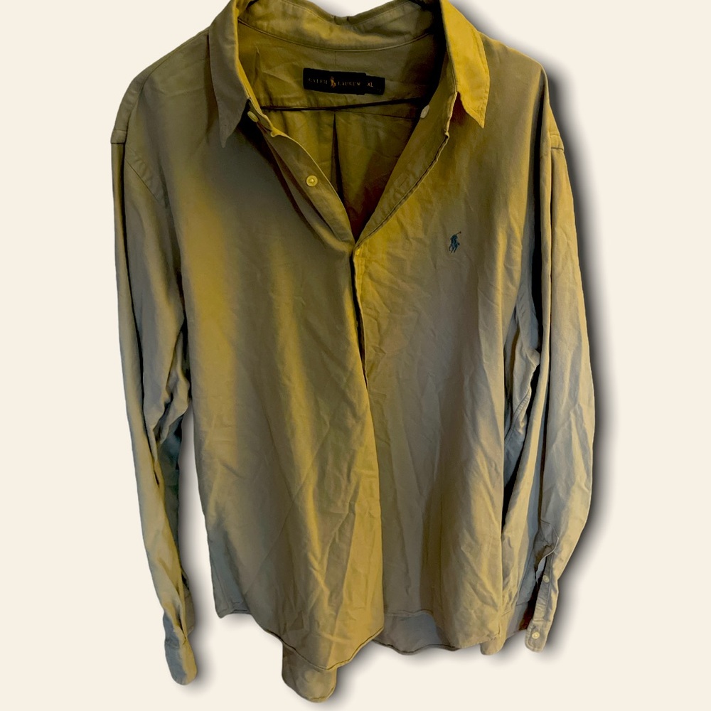 Ralph Lauren XL along sleeve button down